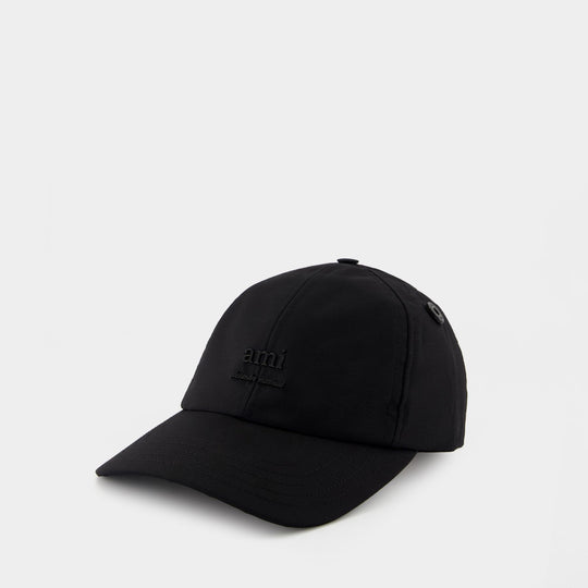 Casquette Lettering - AMI Paris - Synthétique - Noir