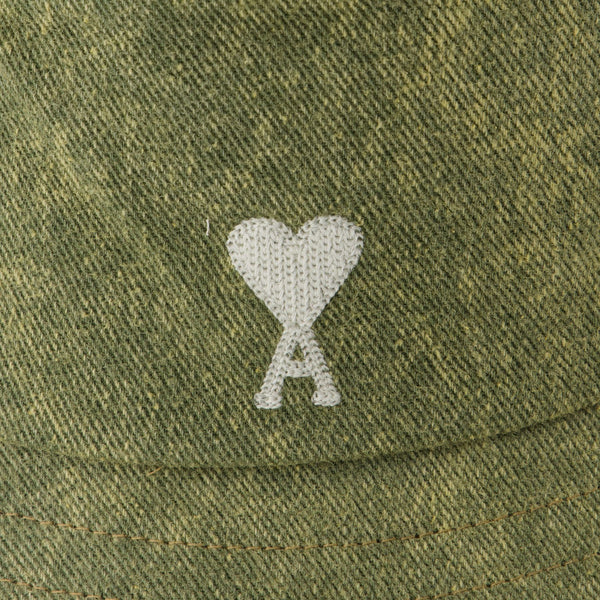 Bob Adc Embroidery - AMI Paris - Coton - Kaki