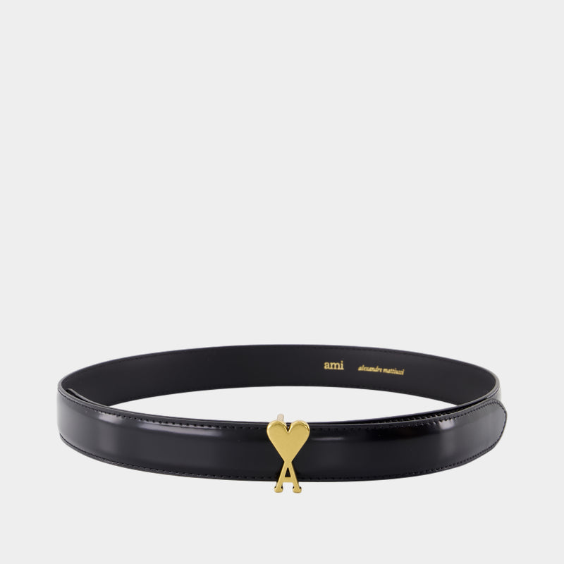 Ceinture Adc 25 - AMI Paris - Cuir - Noir