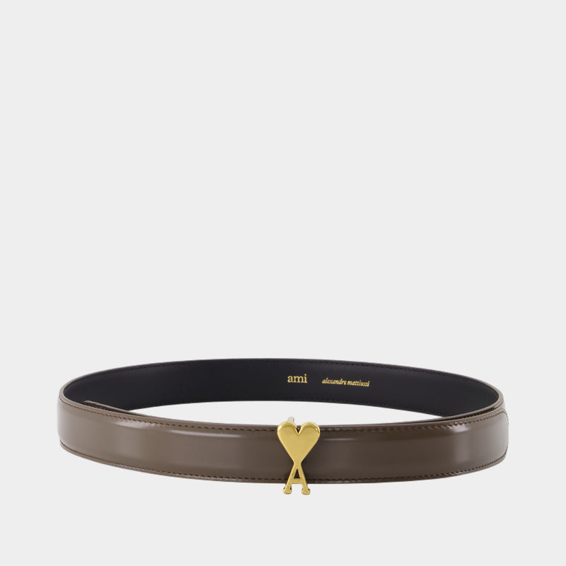Ceinture Adc 25 - AMI Paris - Cuir - Marron