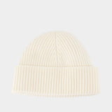 Bonnet Adc - AMI Paris - Laine - Blanc