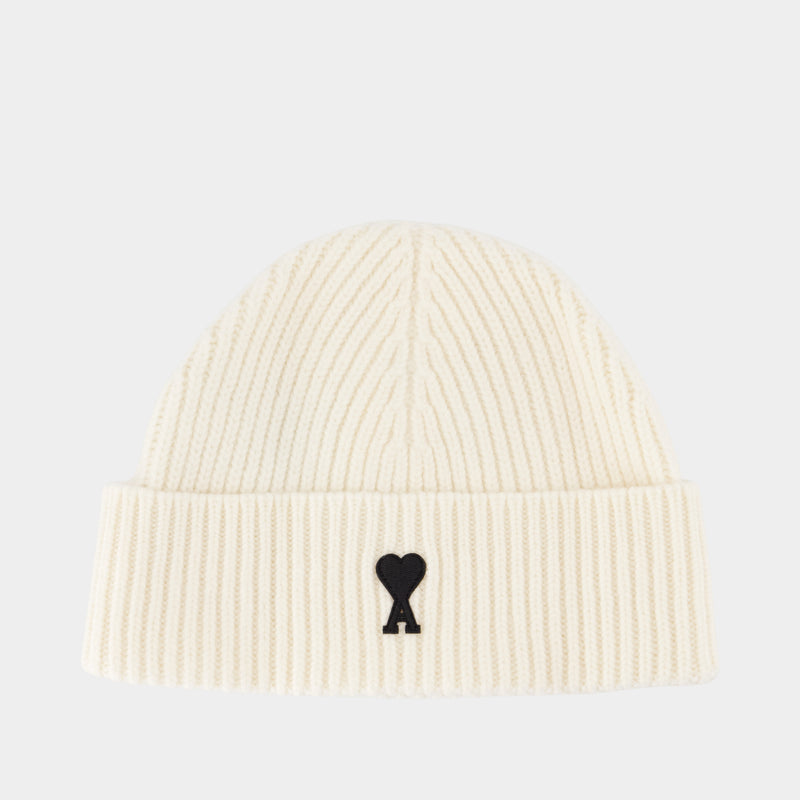 Bonnet Adc - AMI Paris - Laine - Blanc