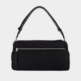 Sac Porté Épaule Marcel Large - AMI Paris - Nylon - Noir