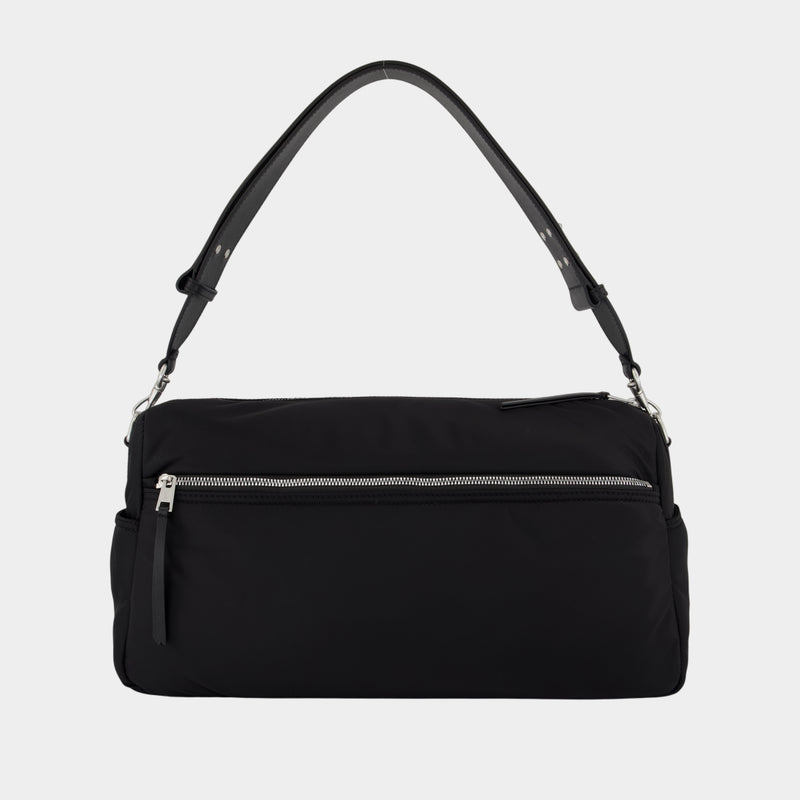 Sac Porté Épaule Marcel Large - AMI Paris - Nylon - Noir