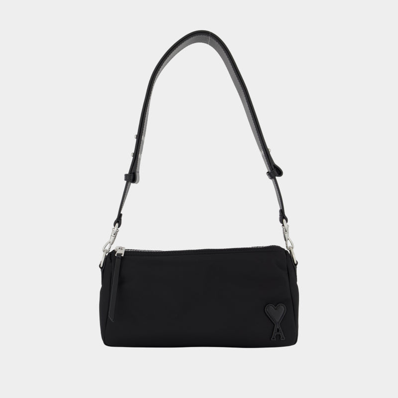 Sac Porté Épaule Marcel - AMI Paris - Nylon - Noir