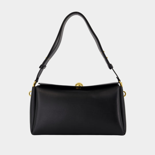 Sac À Bandoulière Carrousel Medium - AMI Paris - Cuir - Noir