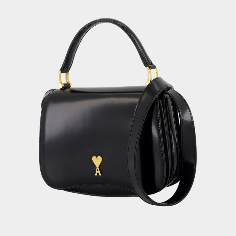 Sac À Main Paris Paris - AMI Paris - Cuir - Noir