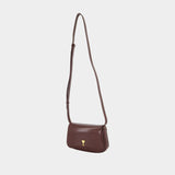 Sac À Bandoulière Paris Paris - AMI Paris - Cuir - Bordeaux