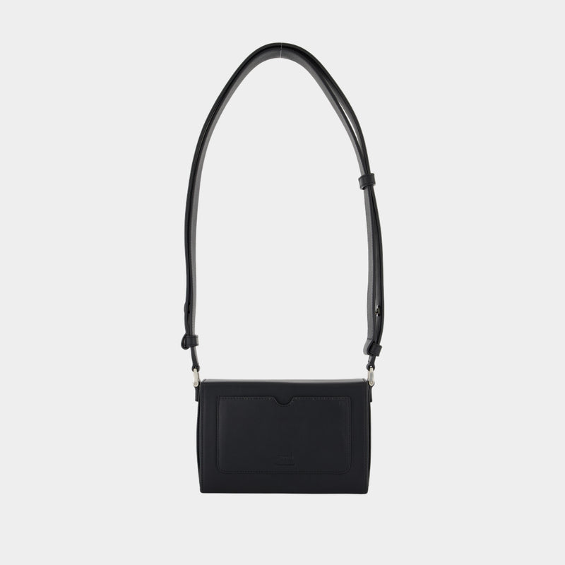 Sac À Bandoulière Adc - AMI Paris - Cuir - Noir