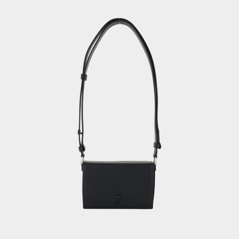 Sac À Bandoulière Adc - AMI Paris - Cuir - Noir