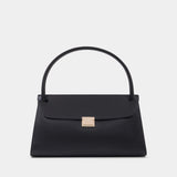 Sac Porté Épaule Mimi - AMI Paris - Cuir - Noir