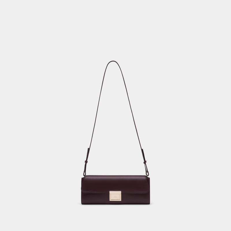 Sac À Bandoulière Mimi - AMI Paris - Cuir - Bordeaux