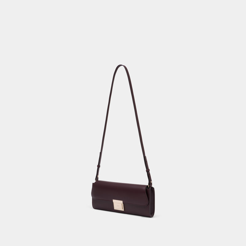 Sac À Bandoulière Mimi - AMI Paris - Cuir - Bordeaux