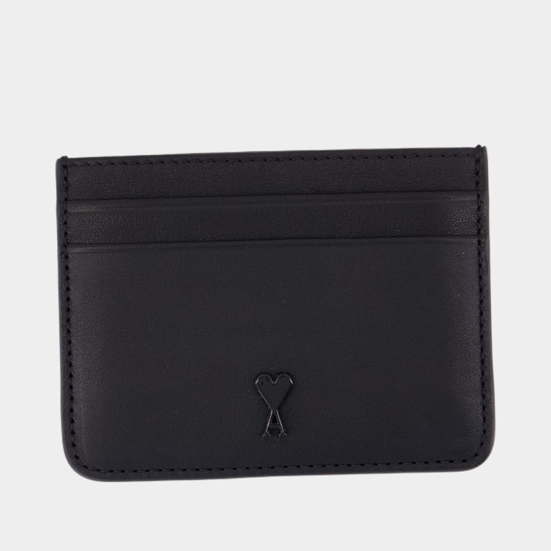 Porte-Carte - AMI Paris - Cuir - Noir