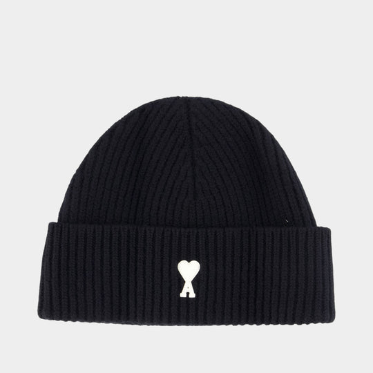 Bonnet Quota Ami De Coeur - AMI Paris - Laine - Noir