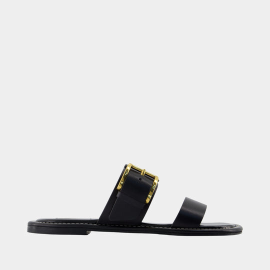 Sandales Buckle - AMI Paris - Cuir - Noir