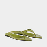 Sandales Pointed Toe - AMI Paris - Cuir - Vert