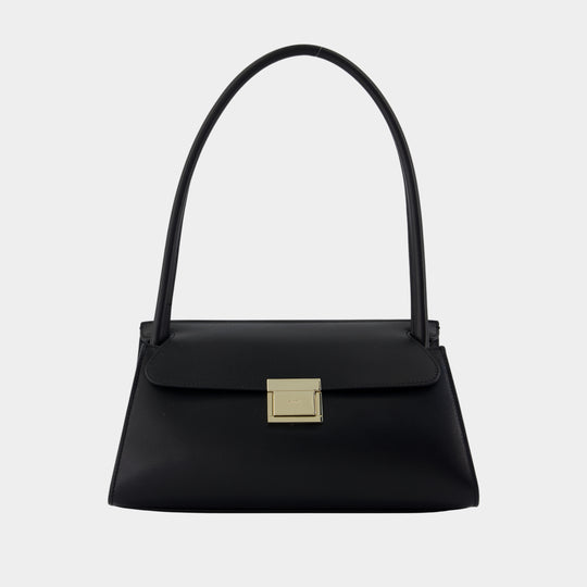 Sac À Bandoulière Small Mimi - AMI Paris - Cuir - Noir