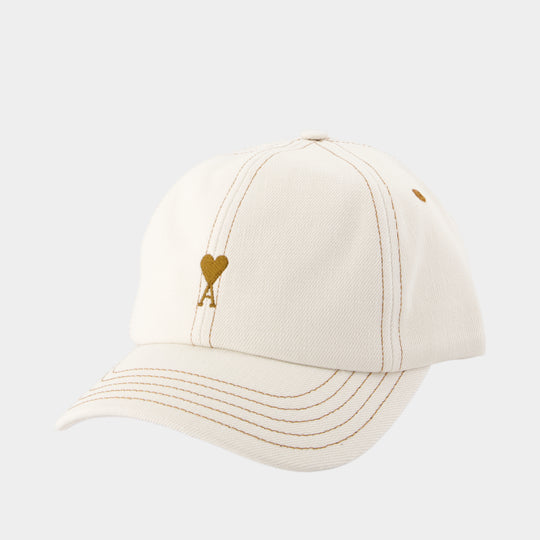 CasquetteTobacco Ami De Coeur - AMI Paris - Coton - Blanc