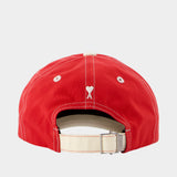 Casquette Ami - AMI Paris - Coton - Rouge
