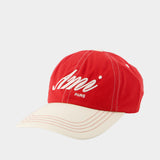 Casquette Ami - AMI Paris - Coton - Rouge