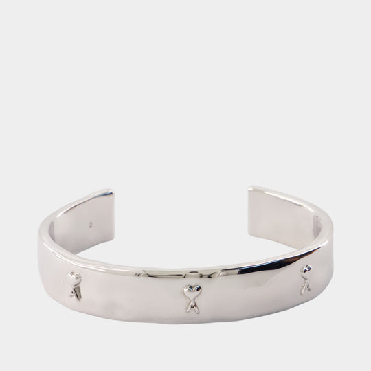 Bracelet Hammered Ami De Coeur - AMI Paris - Métal - Argenté