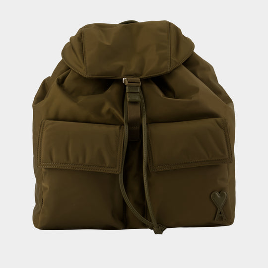 Sac À Dos Marcel - AMI Paris - Nylon - Kaki