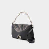 Sac Porté Épaule Bb Soft Flap L - Balenciaga - Cuir - Noir