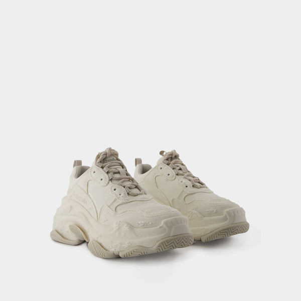 Sneakers Triple S - Balenciaga - Synthétique - Beige