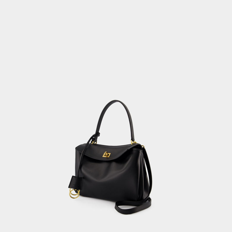 Sac Porté Épaule Rodeo - Balenciaga - Cuir - Noir