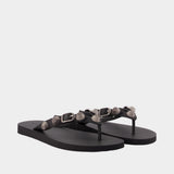 Sandales Cagole - Balenciaga - TPU Recyclé - Noir