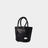 Sac Porté Épaule Le Cagole Panier M - Balenciaga - Nylon - Noir