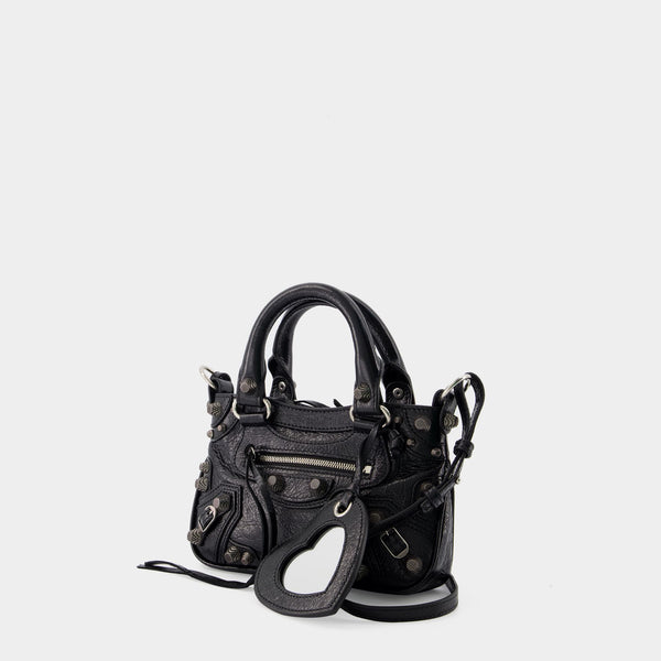 Sac À Bandoulière Neo Cagole Tote Mini - Balenciaga - Cuir - Noir