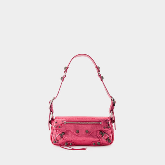 Sac À Bandoulière Le Cagole Sling Xs - Balenciaga - Cuir - Rose