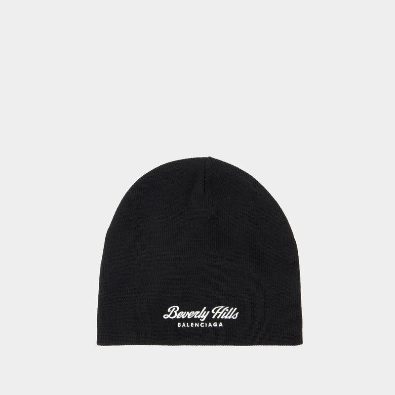 Bonnet Beverly Hills - Balenciaga - Laine - Noir/Blanc