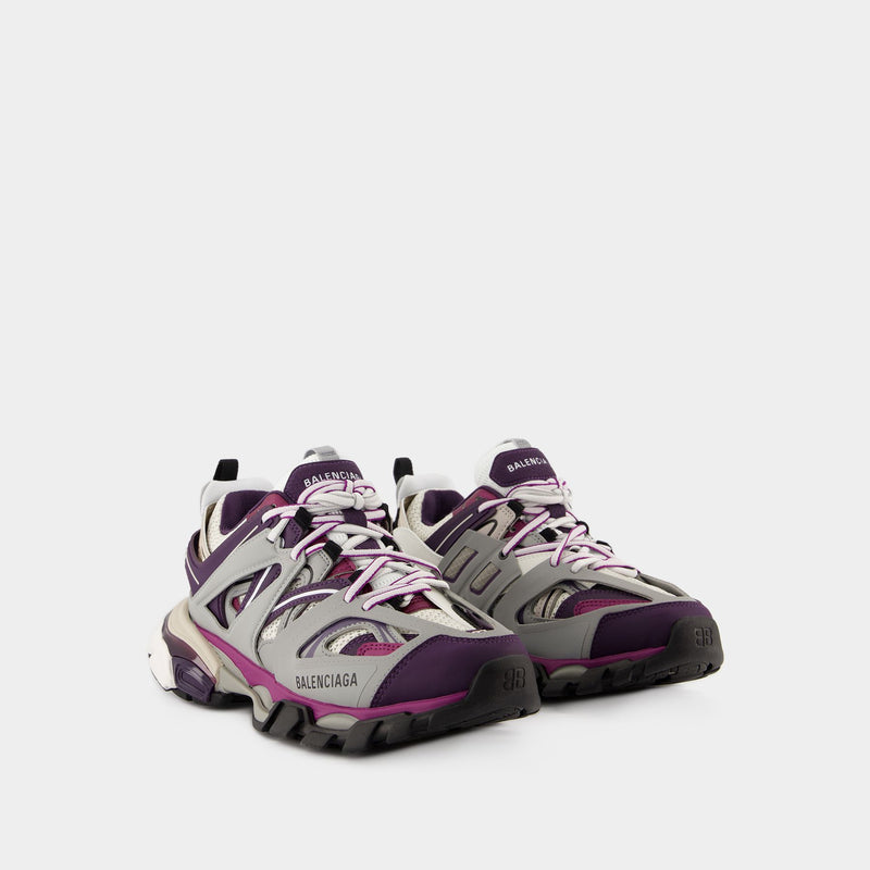 Sneakers Track - Balenciaga - Synthétique - Gris/Violet