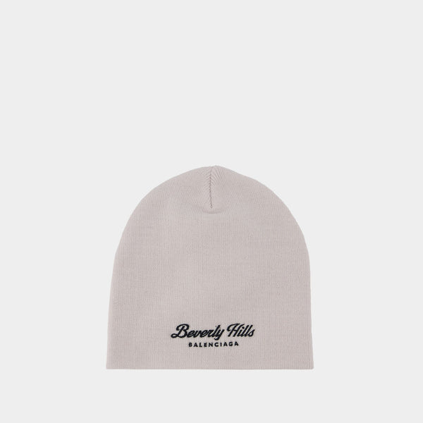 Bonnet Beverly Hills - Balenciaga - Laine - Blanc