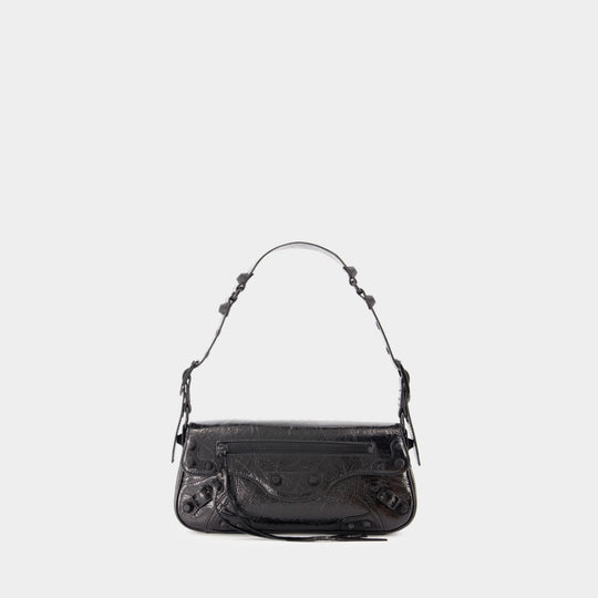 Sac Porté Épaule Le Cagole Sling S - Balenciaga - Cuir - Noir