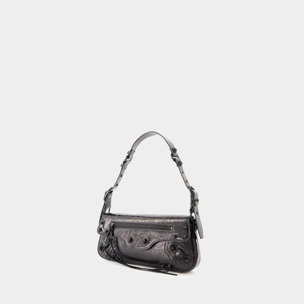 Sac Porté Épaule Le Cagole Sling S - Balenciaga - Cuir - Noir