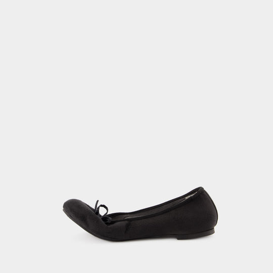 Pochette Shoe - Balenciaga - Satin - Noir