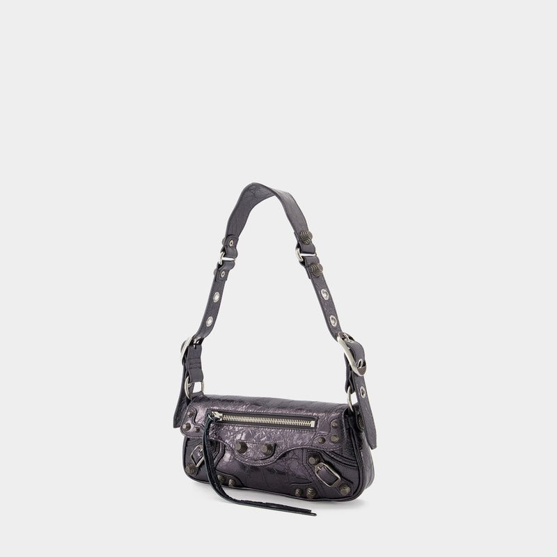 Sac Porté Épaule Le Cago Sling Xs - Balenciaga - Cuir - Gris