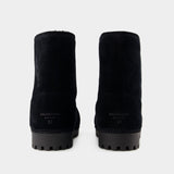 Bottes Alaska Fur Low - Balenciaga - Cuir - Noir