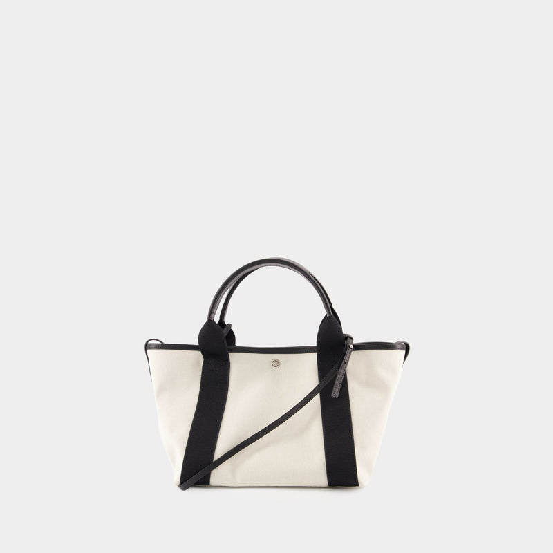 Cabas Navy Revamp Small - Balenciaga - Coton - Blanc