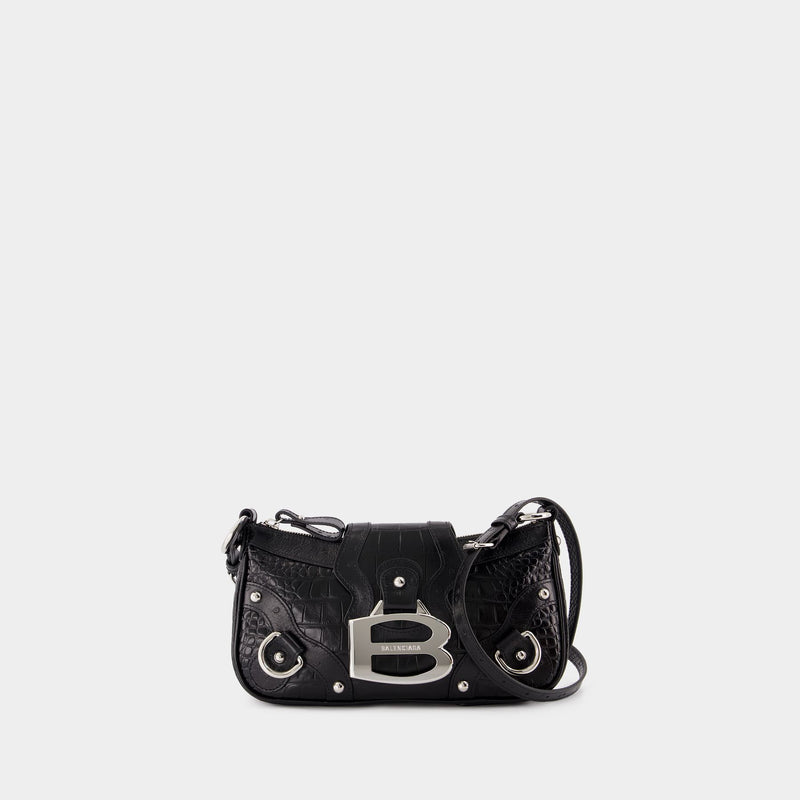 Sac Porté Épaule Essex Small - Balenciaga - Synthétique - Noir