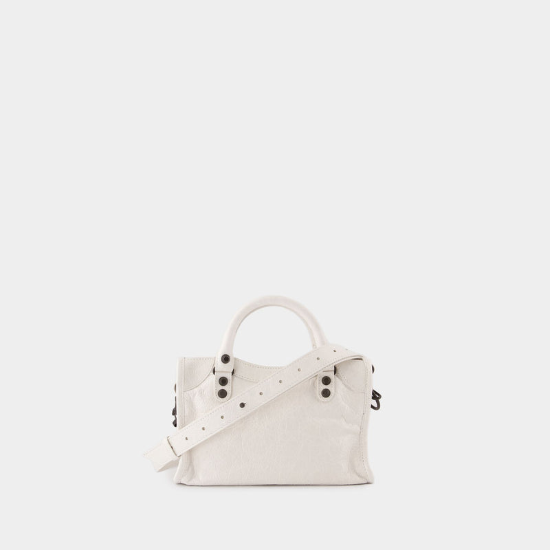 Sac À Main Le City Mini - Balenciaga - Cuir - Blanc