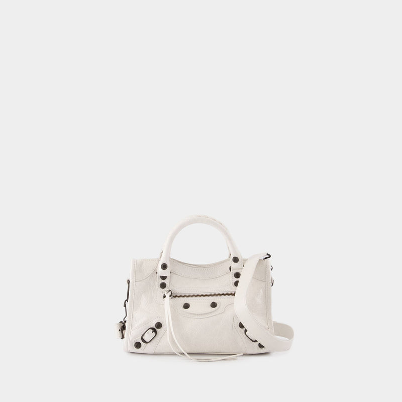 Sac À Main Le City Mini - Balenciaga - Cuir - Blanc