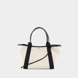 Cabas Navy Revamp M - Balenciaga - Cuir - Blanc