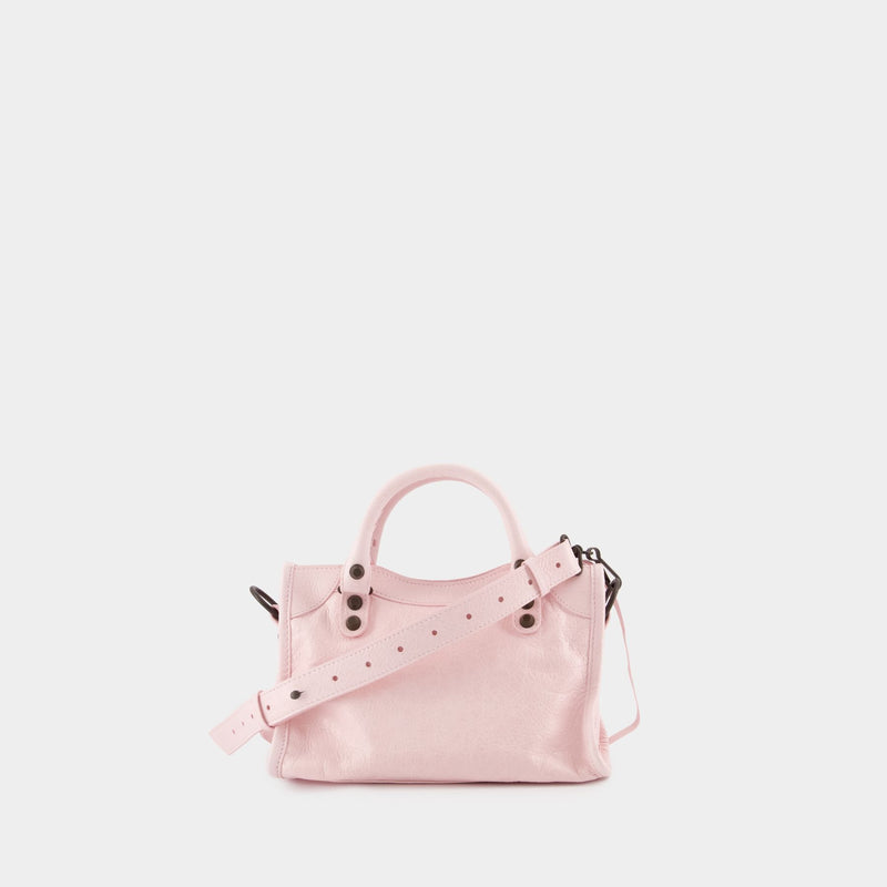 Sac À Main Le City Mini - Balenciaga - Cuir - Rose