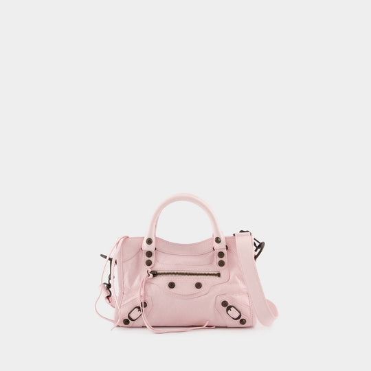 Sac À Main Le City Mini - Balenciaga - Cuir - Rose
