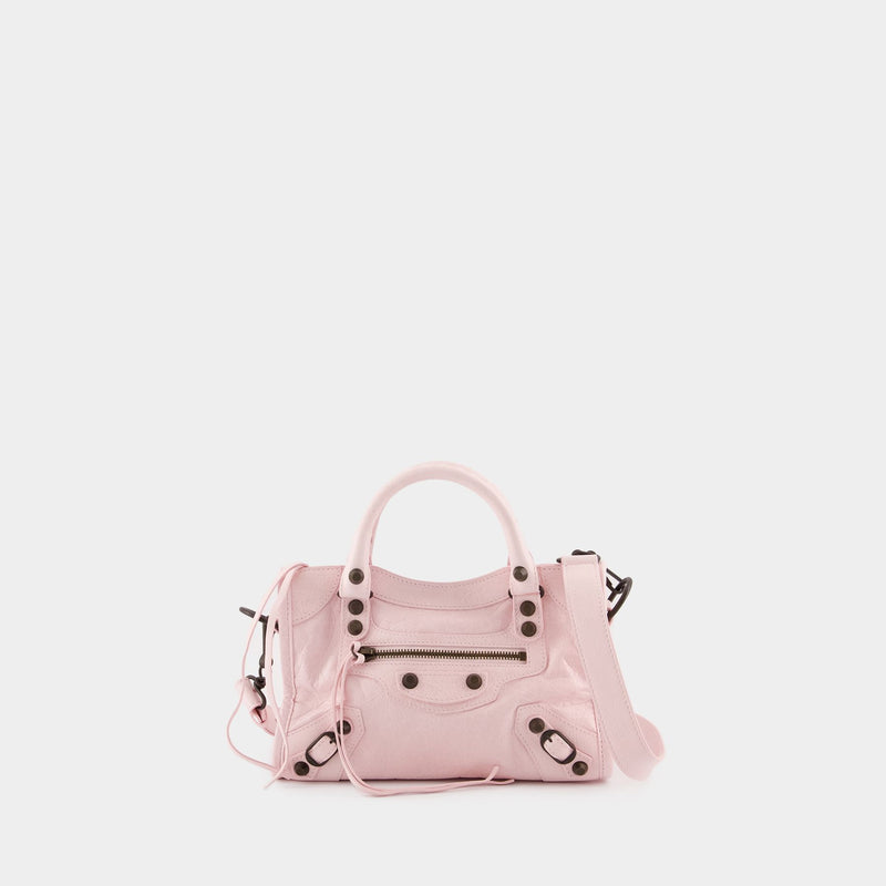 Sac À Main Le City Mini - Balenciaga - Cuir - Rose